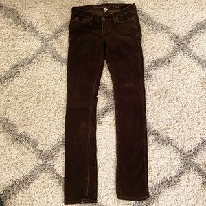Abercrombie & Fitch Skinny Cords vintage chocolate brown